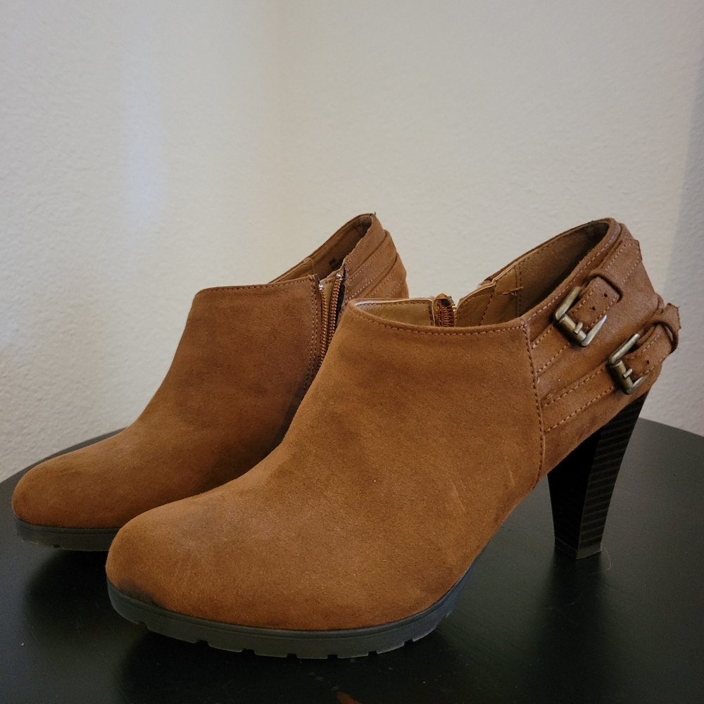 Brown Suede Heels